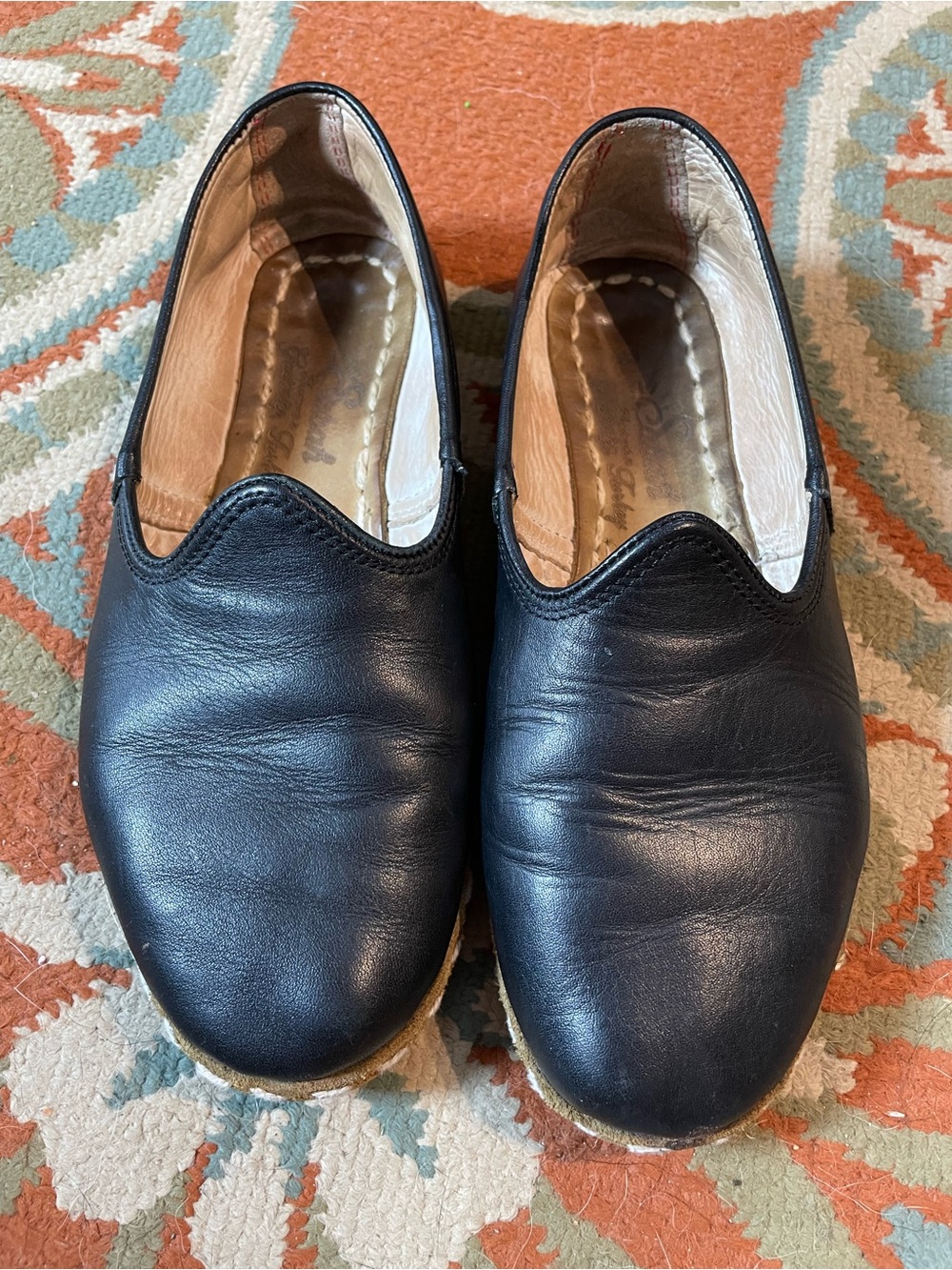 Sabah Black Leather Slip-on Size 38